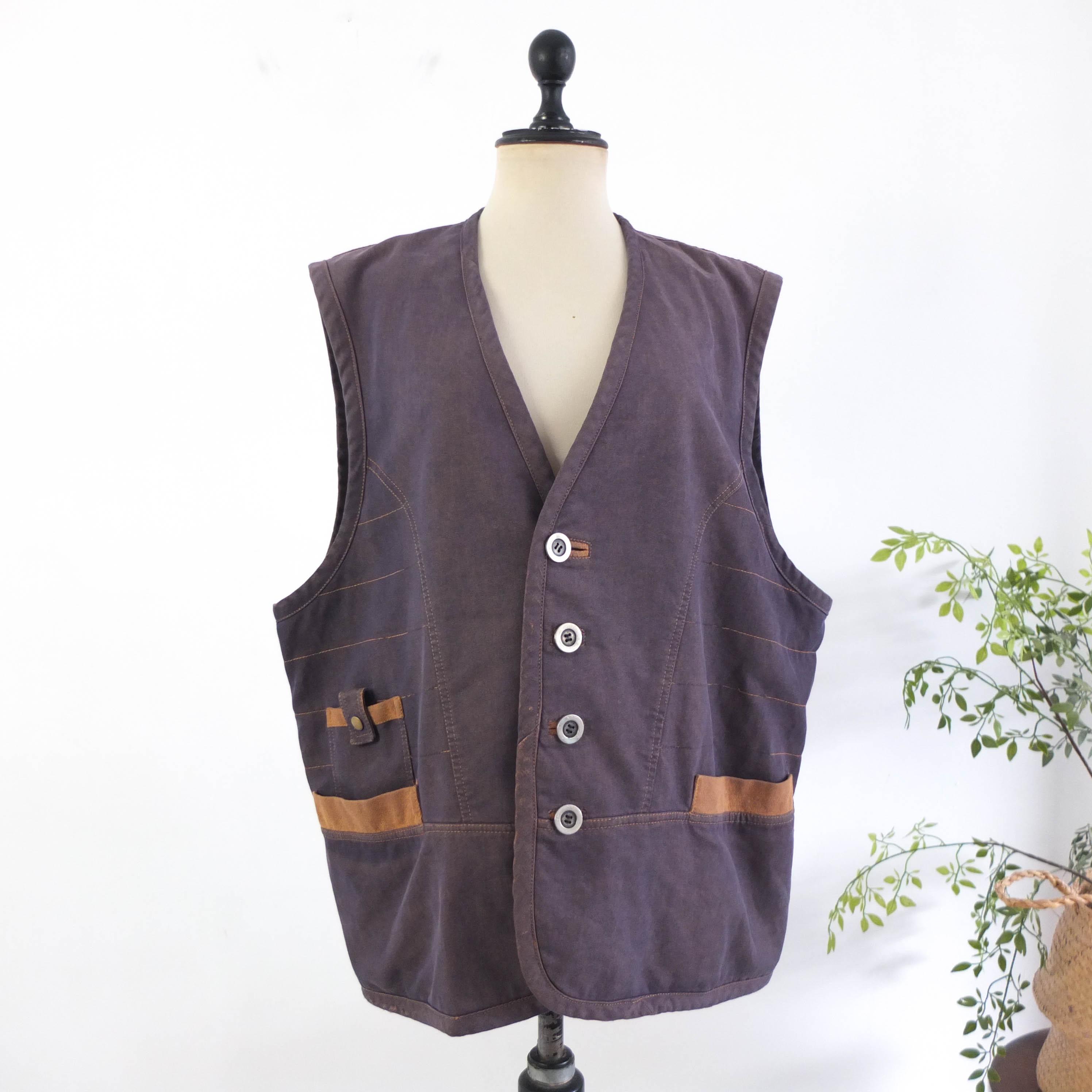 Gilet 14-15ème siècle avec manches attachées Noir