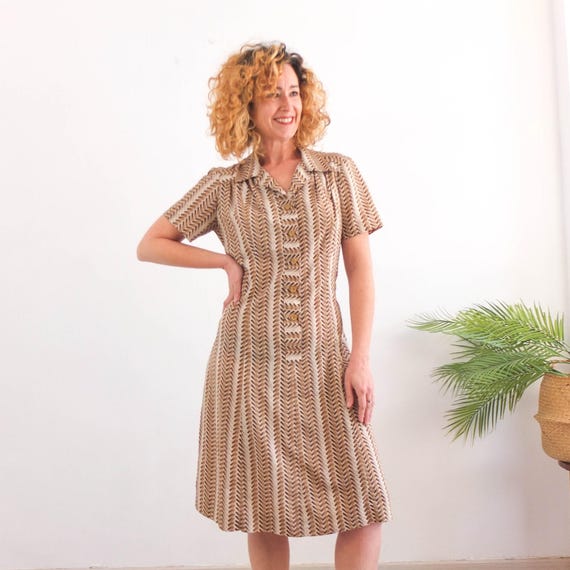 Vintage 70s Mod Geometric Dress, 1970s Summer Day Dress, Vintage Short Sleeve Midi Mod Dress, Brown Retro a Line Shift Collared Dress, L XL - Etsy Israel Vintage 70s Mod Geometric Dress, 1970s Summer Day Dress, Vintage Short Sleeve Midi Mod Dress, Brown Retro a Line Shift Collared Dress, L XL - Etsy Israel