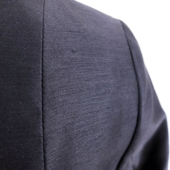 90年代のヴィンテージブラックリネンスカートとジャケットスーツ