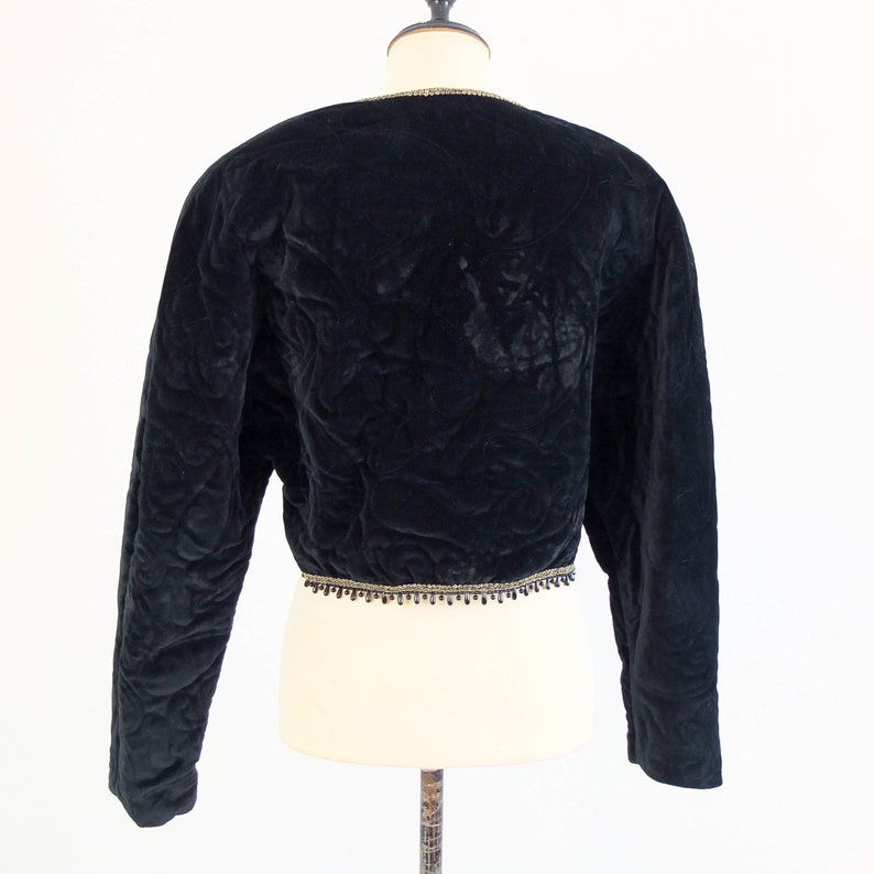 Vintage black velvet leg mutton jacket Vintage victorian | Etsy