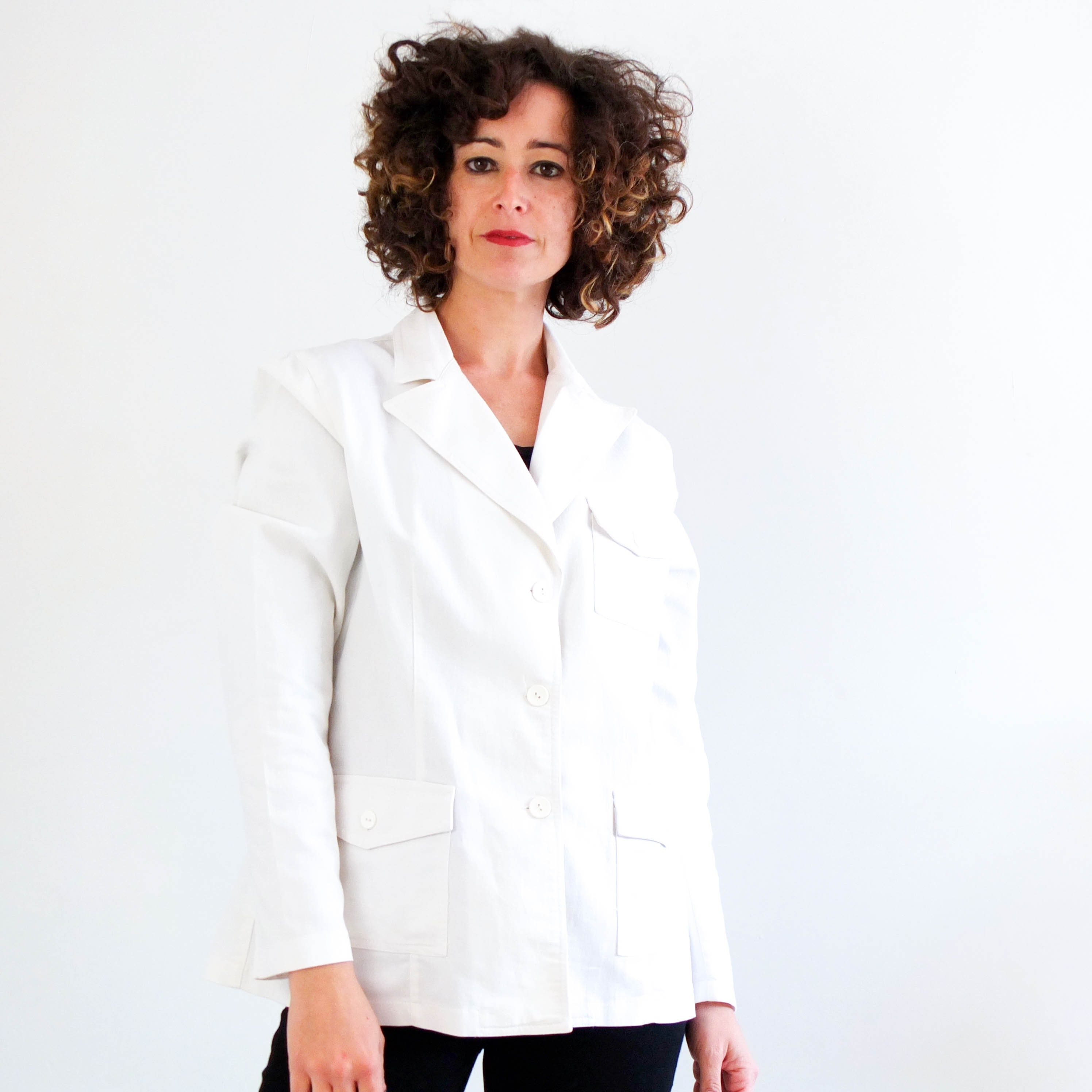 [LOW CLASSIC] / ☆ 24SS UTILITY JACKET / WHITE 241666M180002_1.jpg