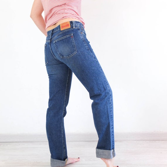 Vintage 90s Y2K Low Rise Jeans, 1990s Straight Slim Jeans, 90s Low Waist Jeans Streetstyle Basic Denim, Medium Wash Regular Fit Jeans Size M - Etsy Vintage 90s Y2K Low Rise Jeans, 1990s Straight Slim Jeans, 90s Low Waist Jeans Streetstyle Basic Denim, Medium Wash Regular Fit Jeans Size M - Etsy