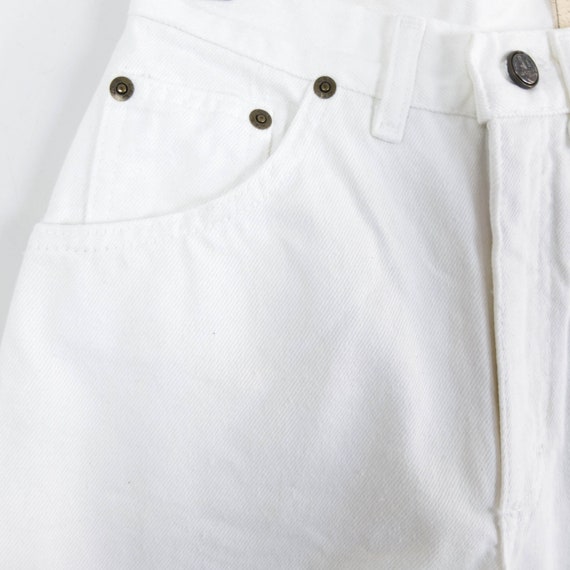 Vintage Lee white mom jeans, Vintage 80s tapered … - image 7