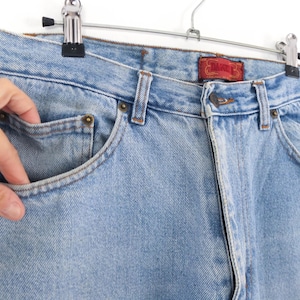 Calça jeans boyfriend vintage dos anos 90, perna reta, tamanho M, calça jeans larga estilo hip hop vintage dos anos 90, unissex, tamanho M - G imagem 6