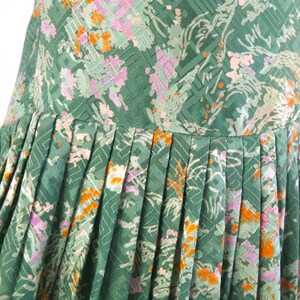 Conjunto vintage de los años 80 con vestido y chaqueta floral, conjunto de dos piezas de vestido de verano con chaqueta ligera de los años 80, traje de cárdigan a juego de los años 80 XL 2XL imagen 6