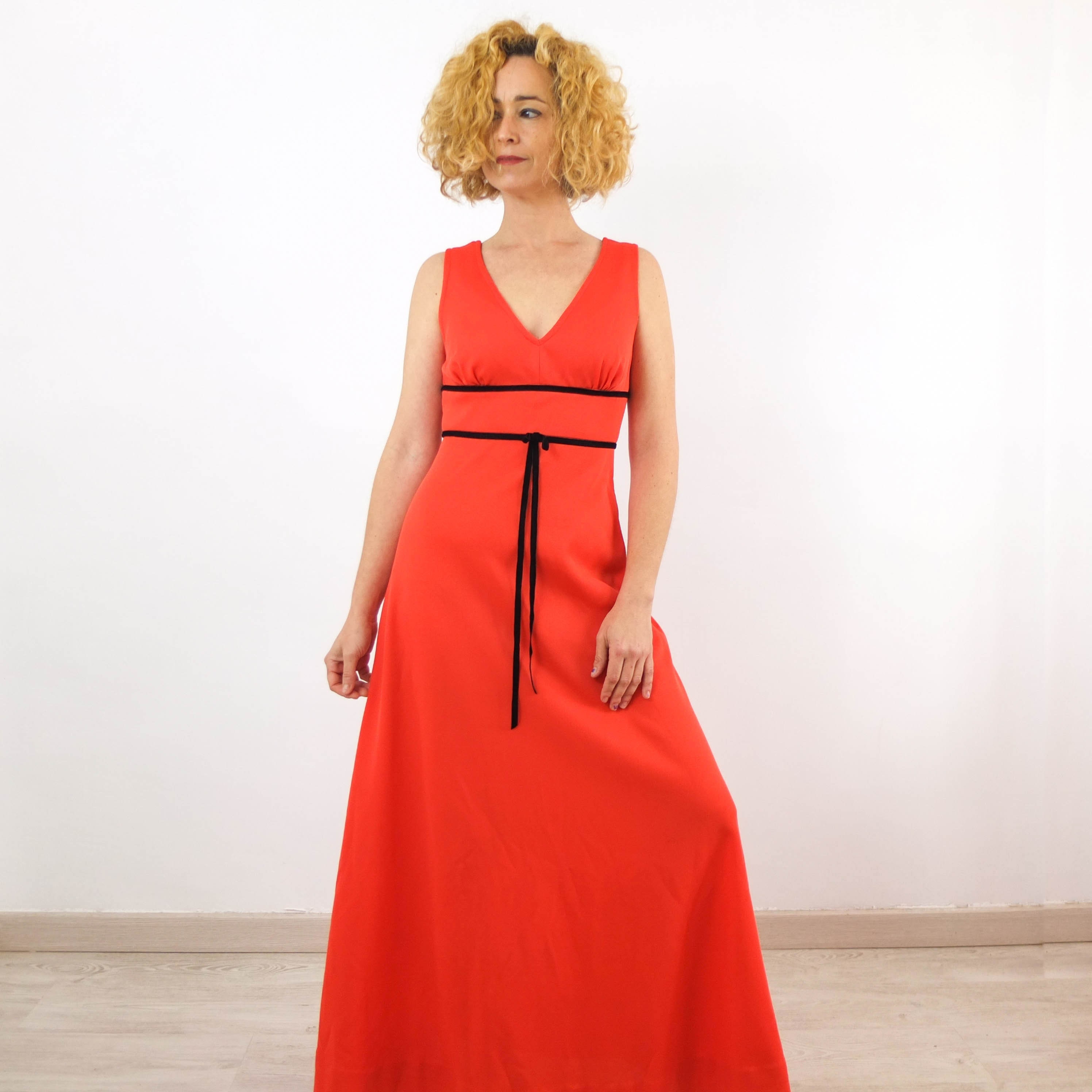 Robe Disco à Franges Années 70 - Manches Longues, Couleur Unie - Pour Soirée, Fête, Look Rétro - 10