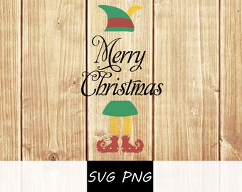 DIGITAL DOWNLOAD svg png Elf hat digital dowland Elf Elf hat merry christmas boy girl shirt print cricut cut file vinyl HTV holiday