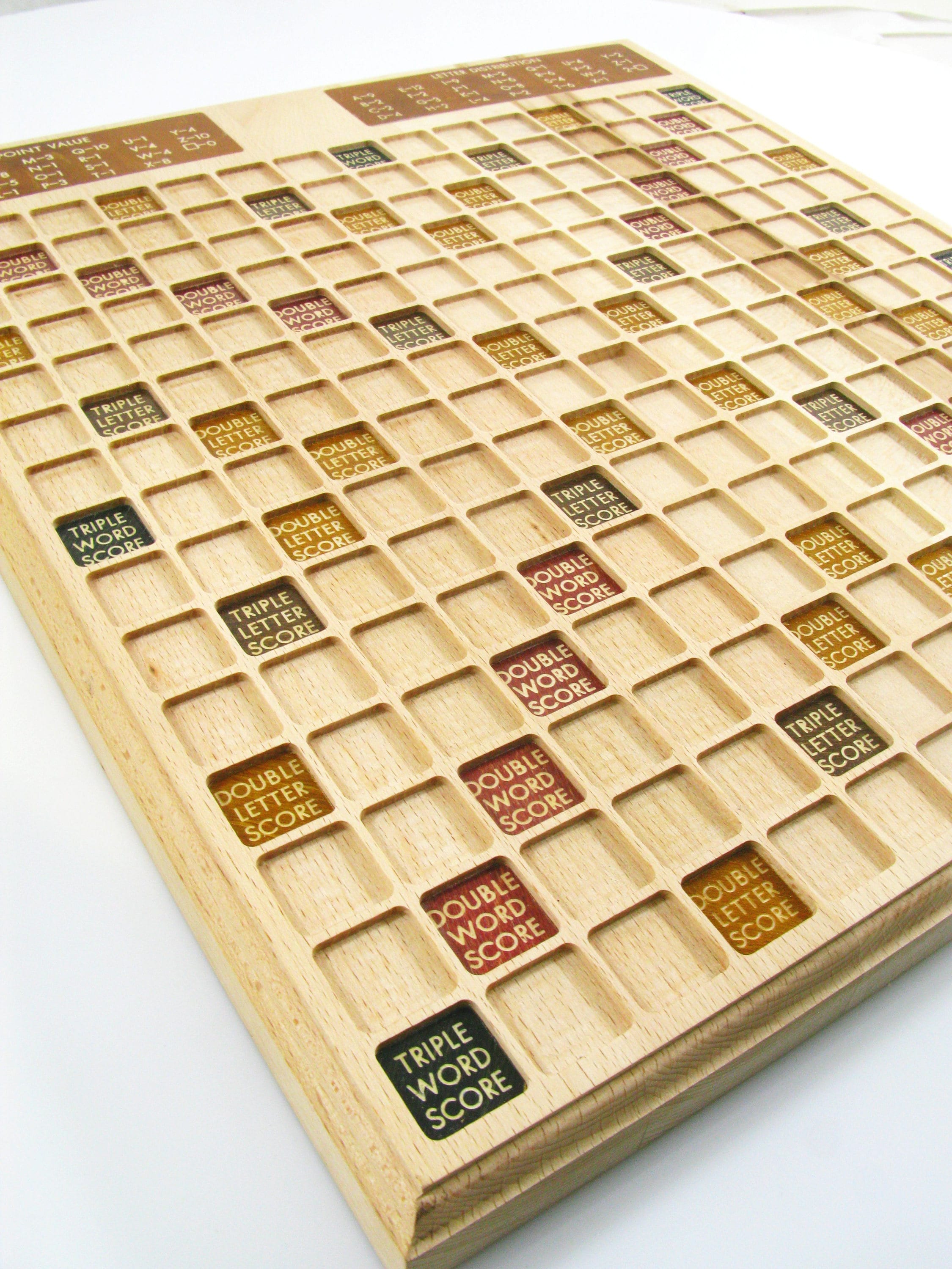 Scrabble Wood Scrabble Board Handmade Scrabble Game Art Etsy Canada