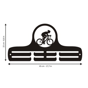 Cyclist Medal Holder: Personalized Wood Trophy Shelf - Etsy
