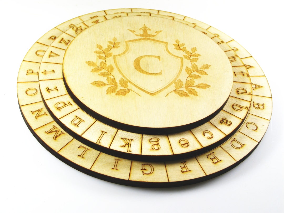 Alberti Cipher Wooden Cipher Wheel Wood Wheel Escape Room Puzzle Escape ...