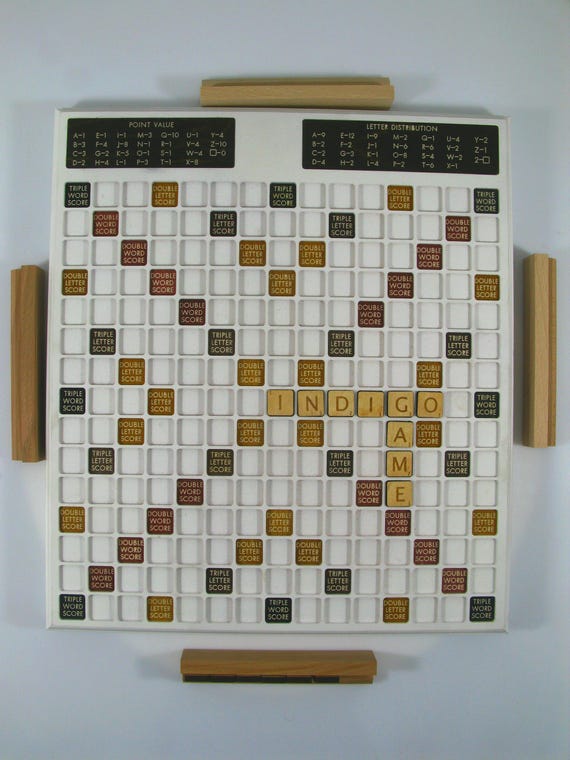 Wooden Scrabble Wood Scrabble Board Games Handmade Scrabble - Etsy