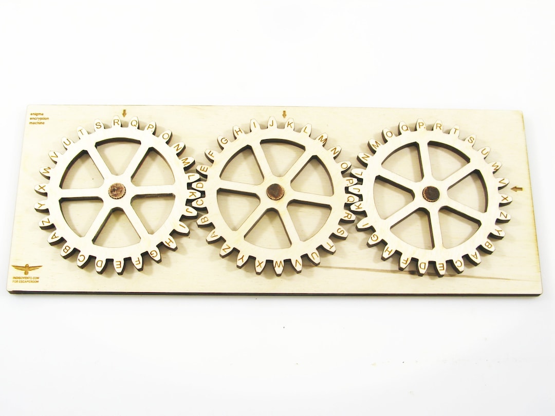 エニグマ暗号ホイール：木製暗号機脱出ゲームパズル - Etsy 日本