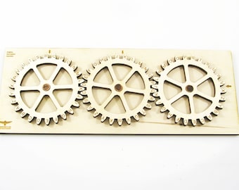 Enigma Cipher Encryption Machine escape room puzzle wooden Cipher wheel wood escape room riddle decryptor machine Wood Brain Teaser