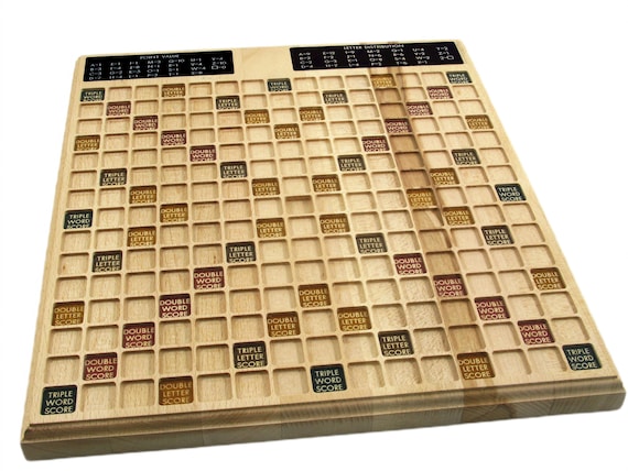 Handmade Scrabble Board Game Wooden Scrabble - Etsy