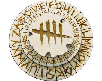 Horror Cipher Wheel: Scary Decoder Disk, Escape Room Game