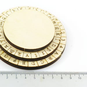 Mini Alberti Cipher Wheel: Wooden Code Decryptor for Escape Room - Etsy