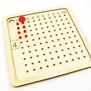 Montessori toy Mathematics Educational Toy Multiplication board Wooden Material Teaching Material Montessori Math Materials Count