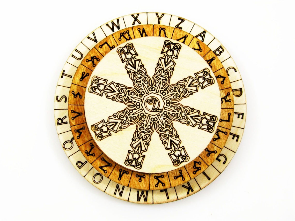 Zodiac Cipher Mini Constellations Cipher Wooden Cipher Wood Etsy