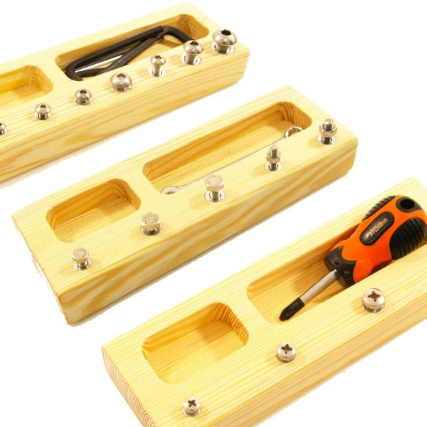 Montessori giocattolo 3 in 1 Montessori materiale vite scheda conducente per bambini Educational Giocattoli Giocattoli Legno attività Montessori Vita pratica Bambini