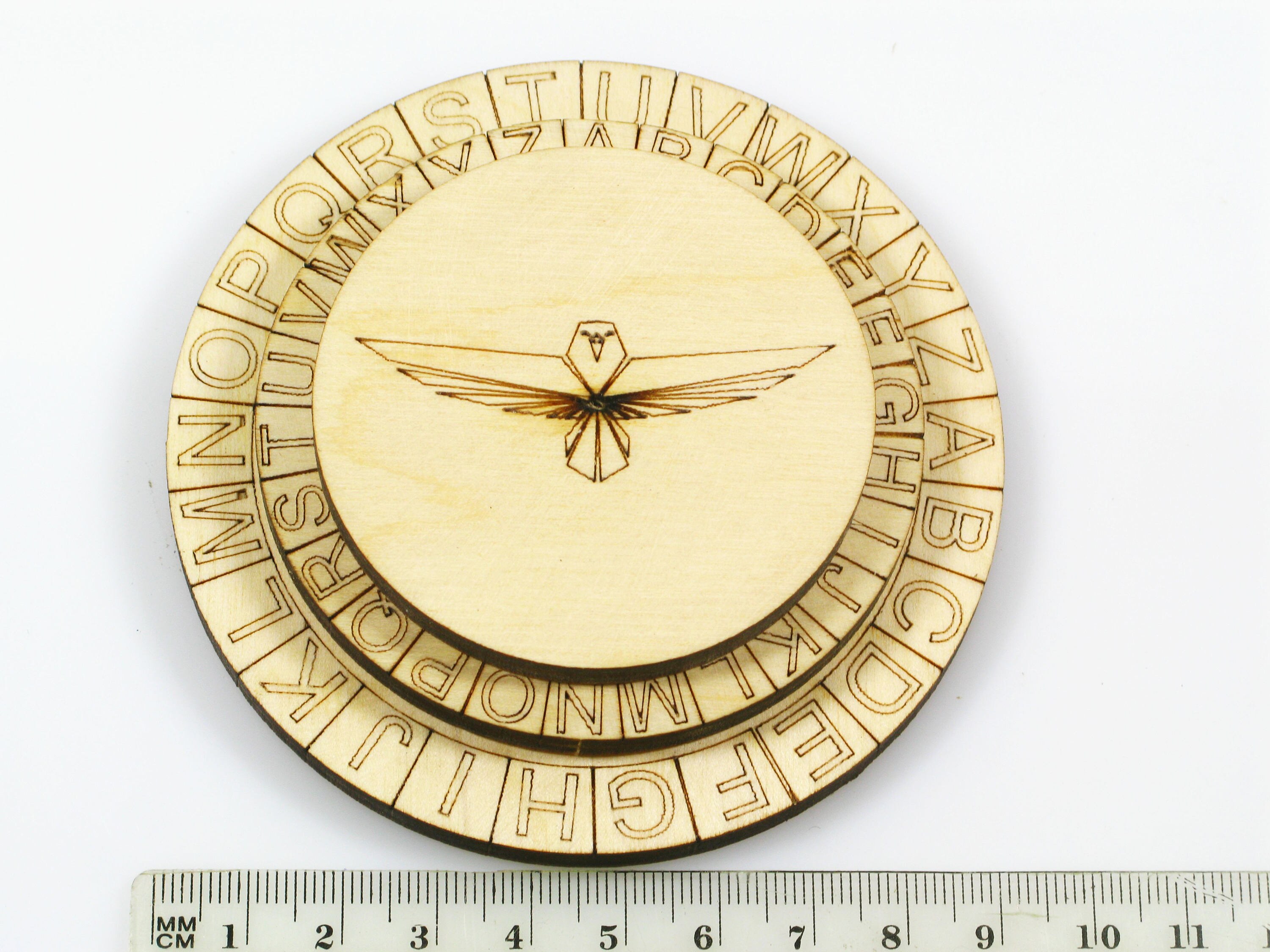 Mini Caesar Cipher Wheel: Alberti Cipher, Code Breaking Tool - Etsy ...