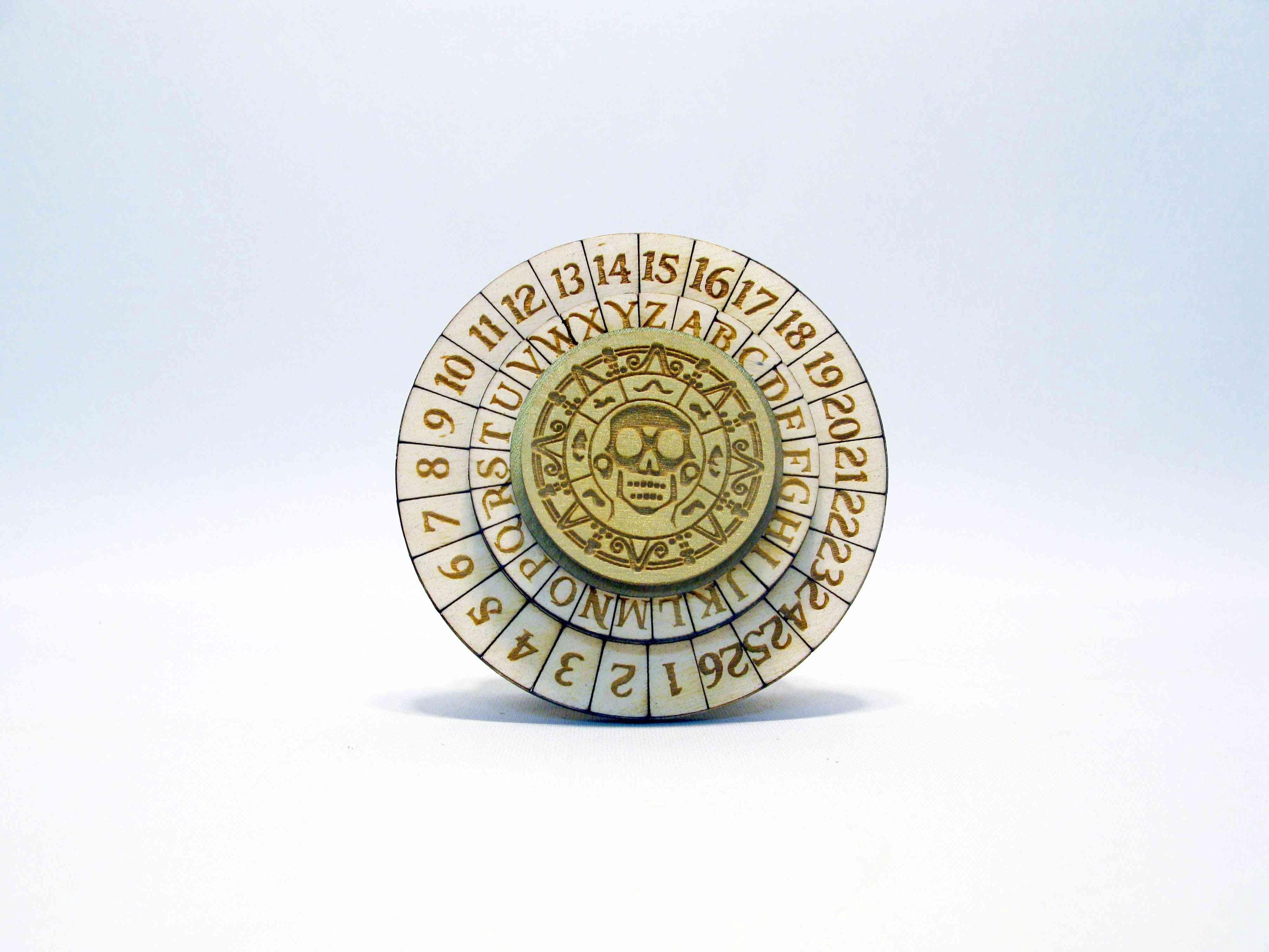 海賊暗号ホイール：デイヴィ・ジョーンズのコイン、カリブ海の暗号 - Etsy 日本