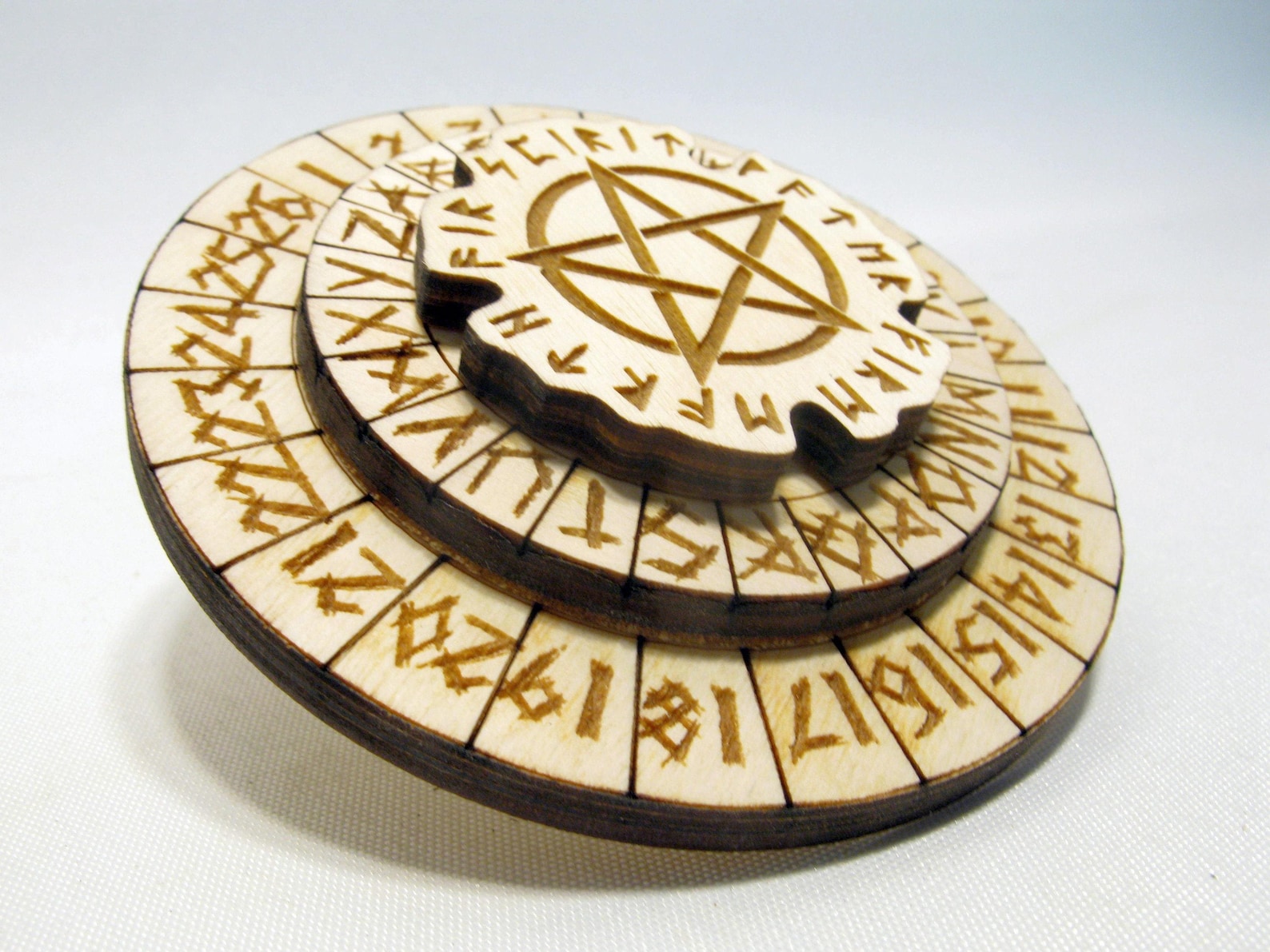2-piece hide and seek cipher decoder ring for escape... Scary Cipher Wheel: Horror Escape Room Decoder Disk - Etsy
