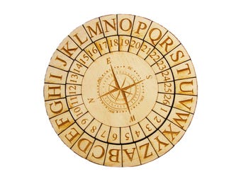 Alberti Cipher Wheel: Escape Room Puzzle, Secret Message Encoder