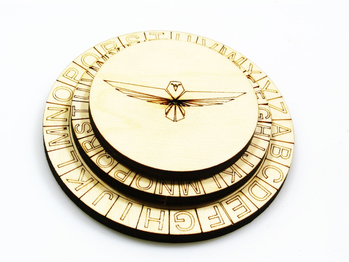 Mini Caesar Cipher Wheel: Alberti Cipher, Code Breaking Tool - Etsy