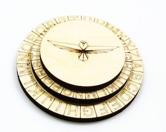 Mini Caesar Cipher Wheel: Alberti Cipher, Code Breaking Tool