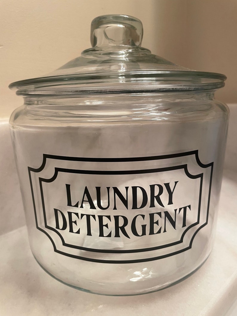 Laundry Detergent Jar Etsy