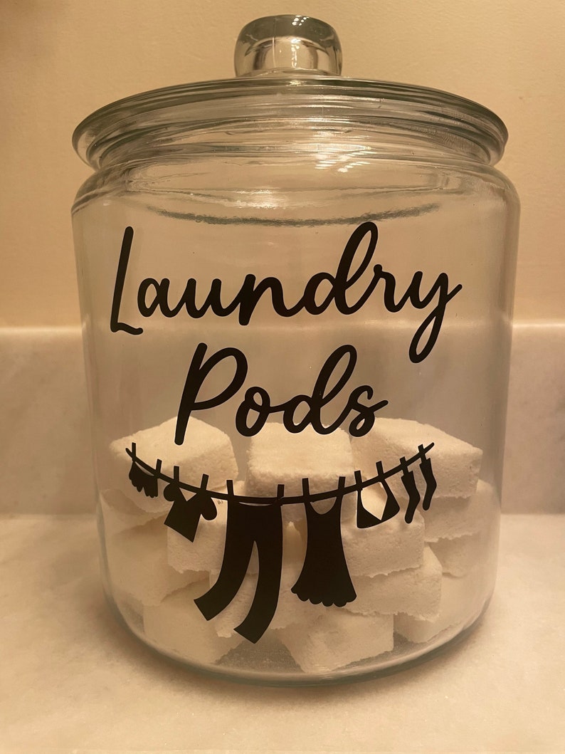 Laundry Detergent Jar Etsy