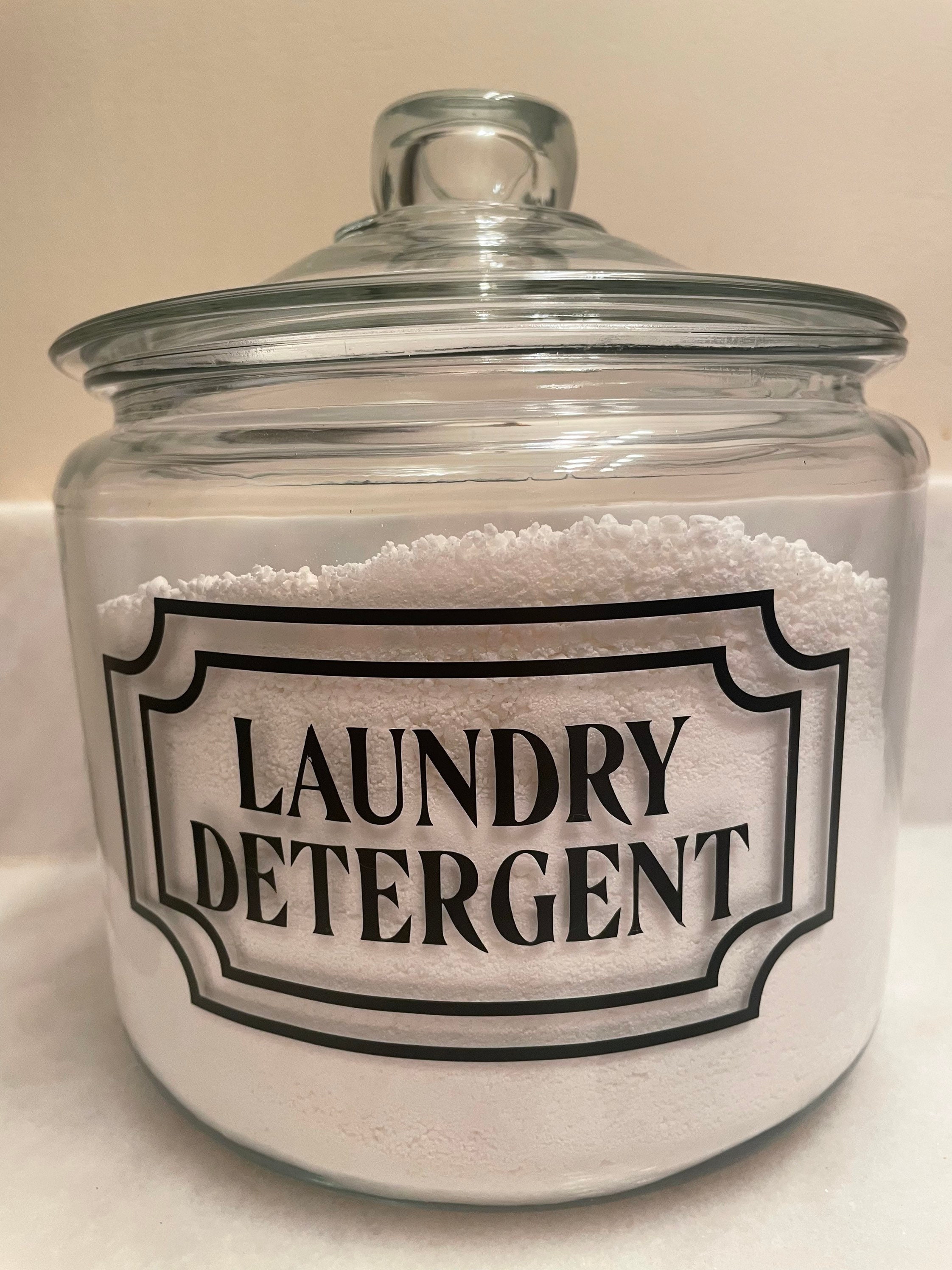 CHALLENGE US Laundry Detergent Dispenser – 2X Fabric Softener + Liquid Soap  Containers w/Spout, Lid, Drip Mats and Stand – 1 Gallon Glass Jars for