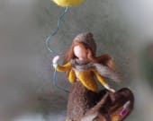 Naald vilten pop aangepast, 3D-wol-portret