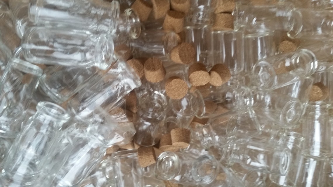 Test tubes with cork closure 5 pieces 350 euro Etsy