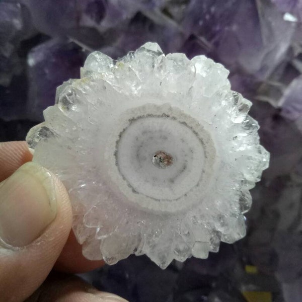 Natural Beautiful White Solar Quartz Energy Enhancer ~ Connecting to Spirit and Harmony ~ Emotional Strength ~ Chakra 115 Ceret