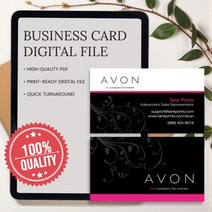 Avon Business Card Design 5 - Digital File Only