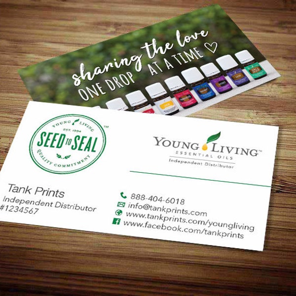 250 Young Living Business Cards [Design 5 Modified]