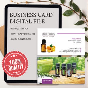 dOTERRA Business Card Design 6 - Digital File Only