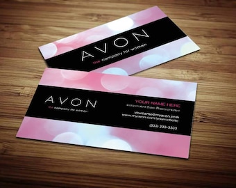 250 Cards Avon Business Card Design 4, Avon Business Cards Template