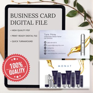 Monat Business Cards - Design 3 - Digital File Only