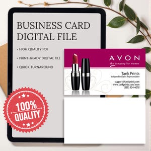 Avon Business Card Design 1 - Digital File Only