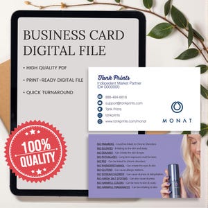 Monat Business Cards - Design 4 - Digital File Only