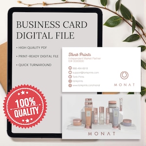 Monat Business Cards - Design 5 - Digital File Only