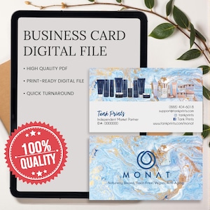 Monat Business Cards - Design 7 - Digital File Only