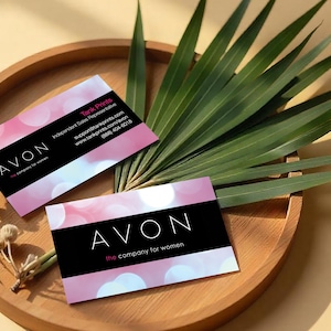 250 kart Avon Projekt wizytówki 4, Szablon wizytówki Avon