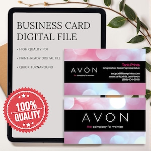 Avon Business Card Design 4 - Digital File Only