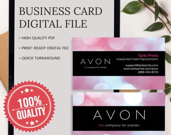 Avon Business Card Design 4 - Digital File Only