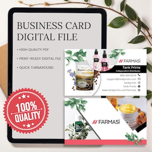 Cartão de visita Farmasi - Design 5 - Somente arquivo digital