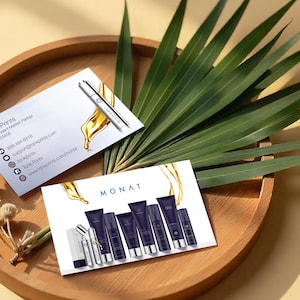 Monat Visitenkarten - Design 3