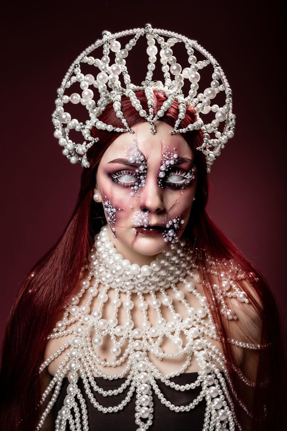 Mermaid Crown. Pearls Crown. Burning Man Crown. Burning Man 